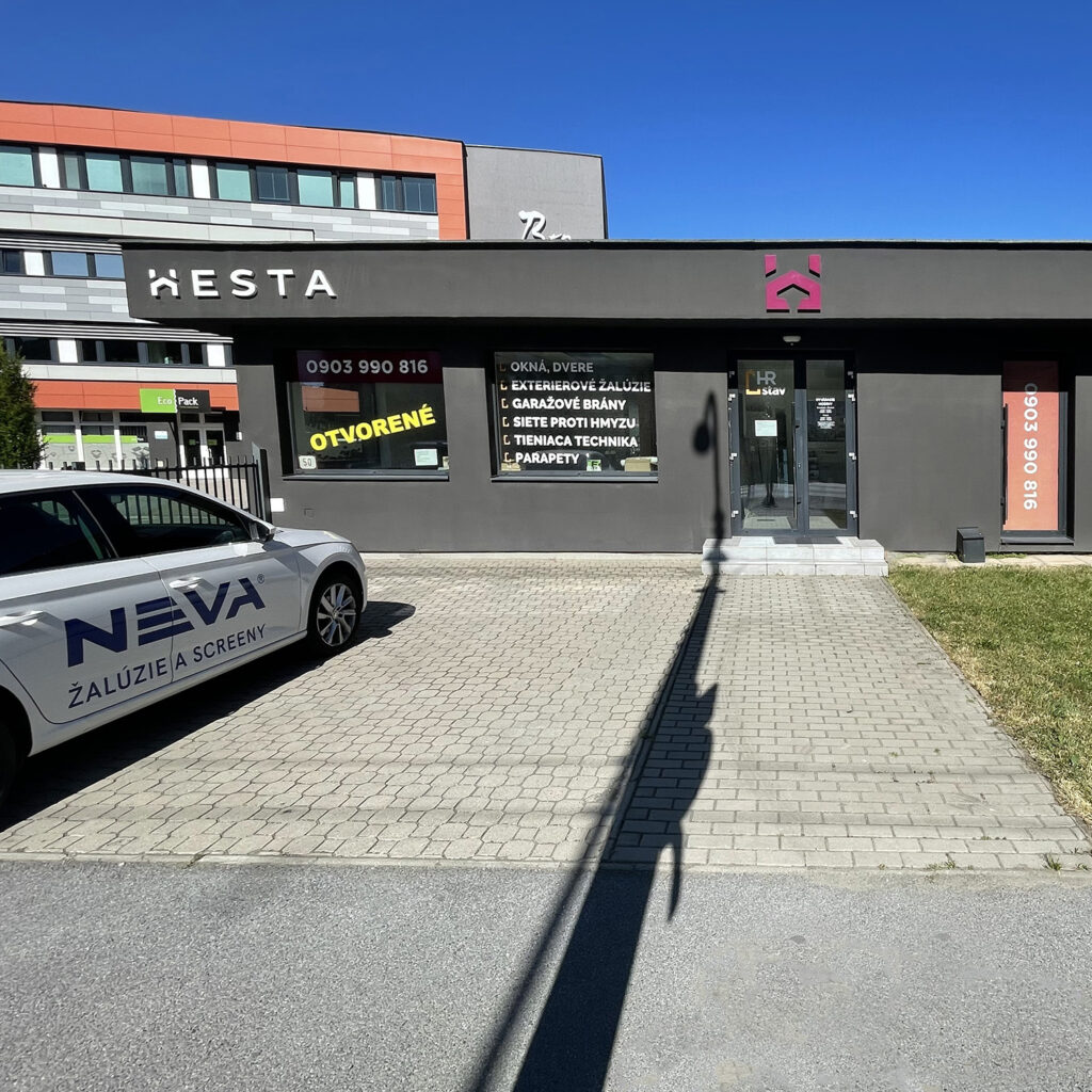 Predajňa HR STAV v Prešove - predajca žalúzií NEVA
